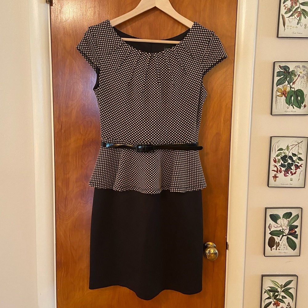 Polka dot work dress